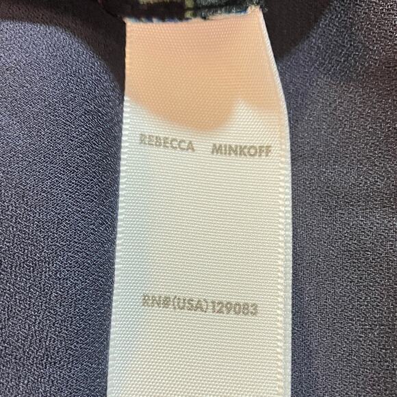 Rebecca Minkoff Midi Dress Med NWT Floral Chiffon True Wrap Ruffled Boho Coastal - Picture 15 of 16